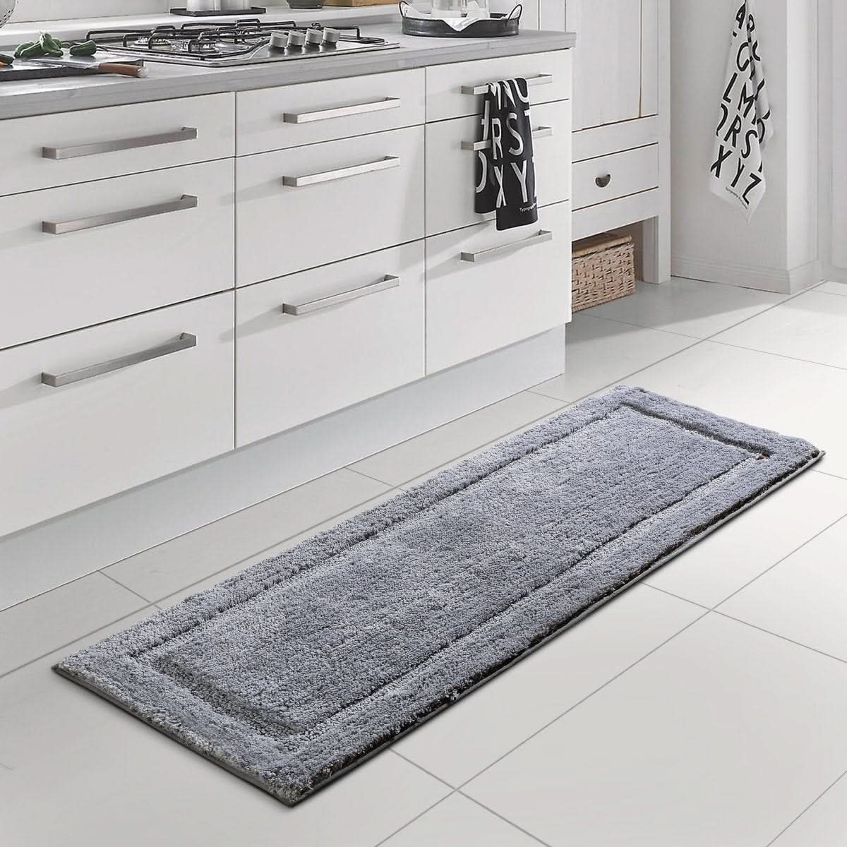 Bath Mat Plush Microfiber Non-Slip Quick-Drying