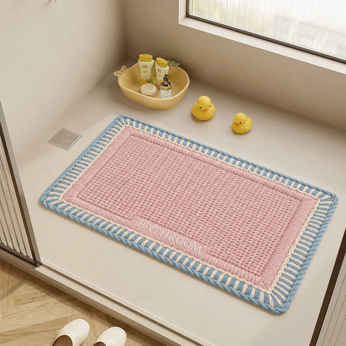 Bath Mat Plush Non-Slip Machine Washable