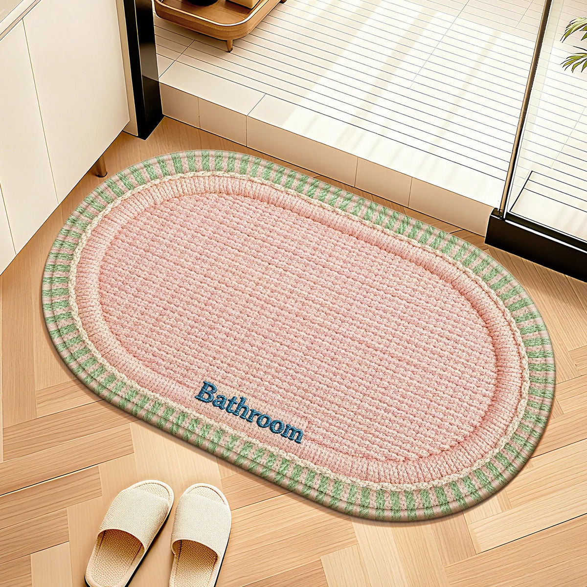 Bath Mat Plush Non-Slip Machine Washable