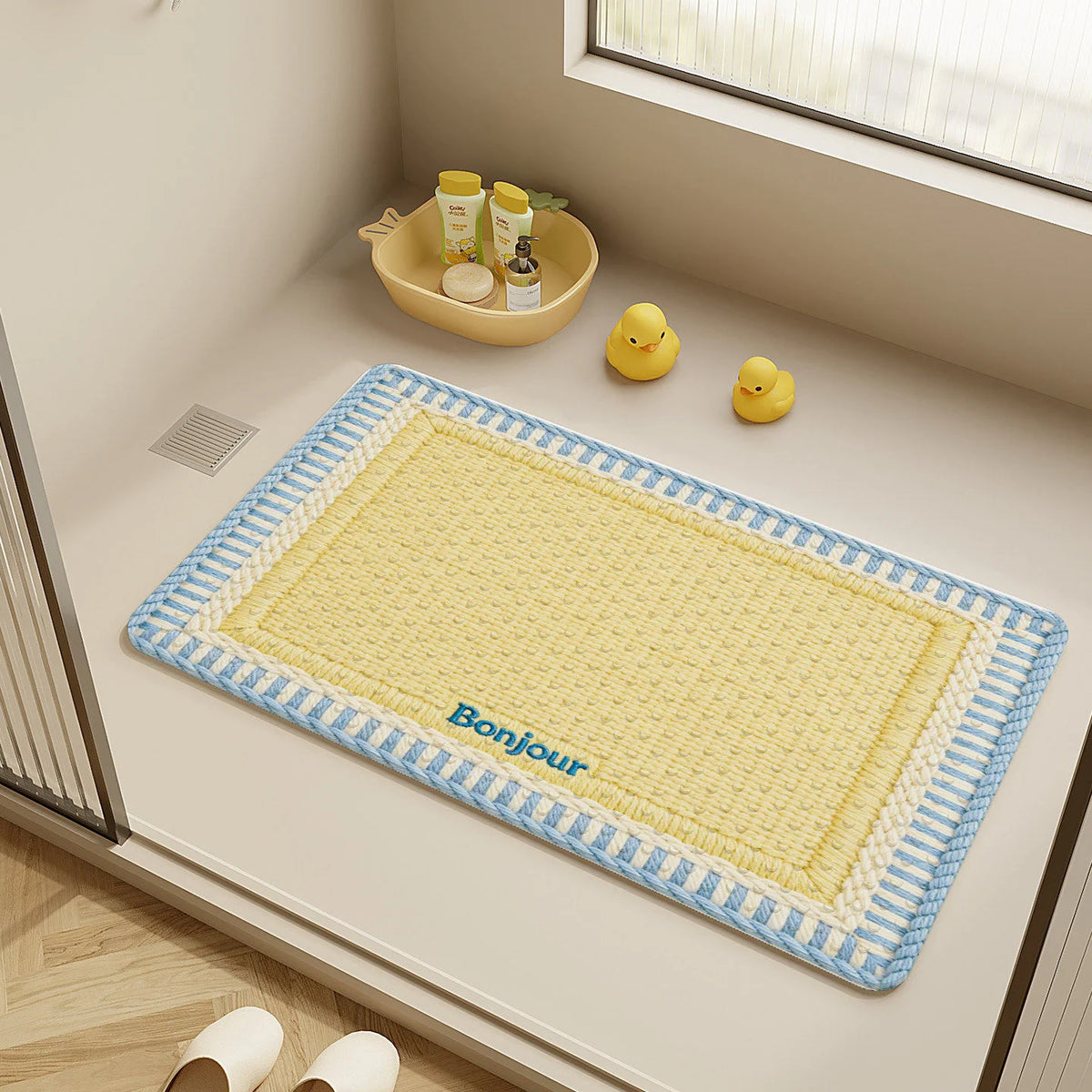 Bath Mat Plush Non-Slip Machine Washable