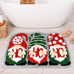 Bath Mat Plush Pumpkin Design Non-Slip Machine-Washable