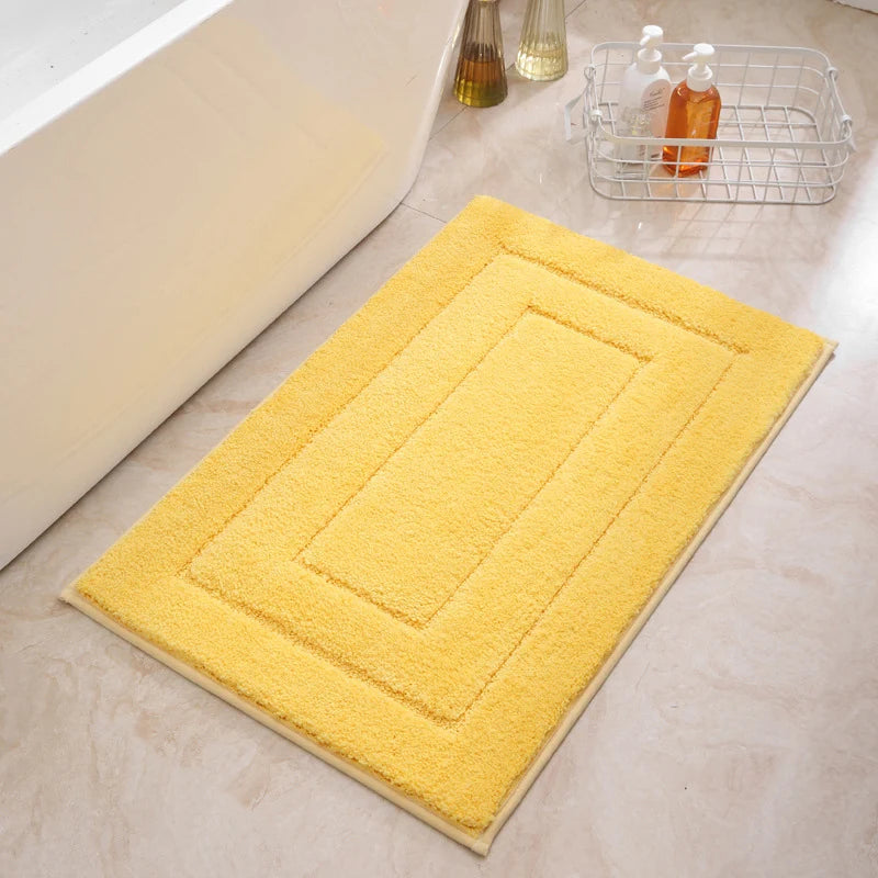 Bath Mat Soft Microfiber Absorbent Non-Slip Machine Washable