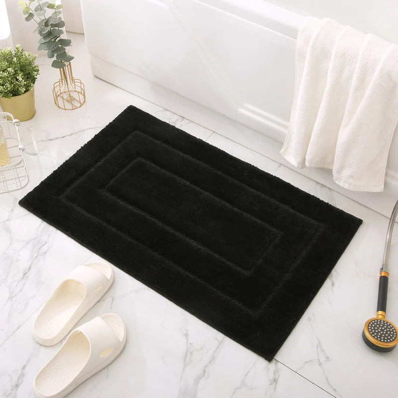 Bath Mat Soft Microfiber Absorbent Non-Slip Machine Washable
