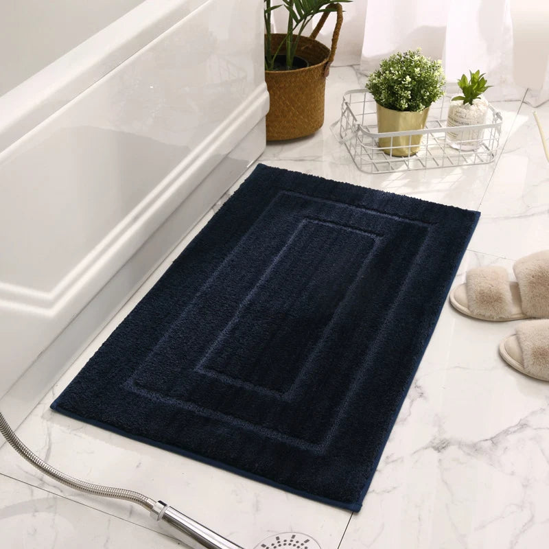 Bath Mat Soft Microfiber Absorbent Non-Slip Machine Washable