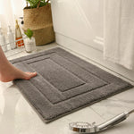 Bath Mat Soft Microfiber Absorbent Non-Slip Machine Washable