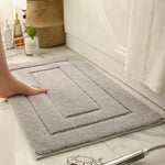 Bath Mat Soft Microfiber Absorbent Non-Slip Machine Washable