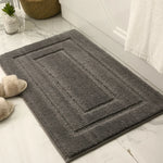 Bath Mat Soft Microfiber Absorbent Non-Slip Machine Washable