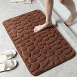 Bath Mat Soft Microfiber Fast-Absorbing Non-Slip & Machine-Washable