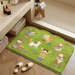 Bath Mat Soft Plush Non-Slip Machine Washable