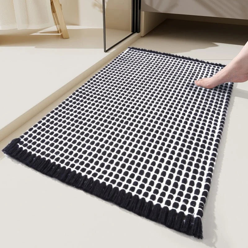 Bath Mat Thick Absorbent Microfiber Non-Slip Backing