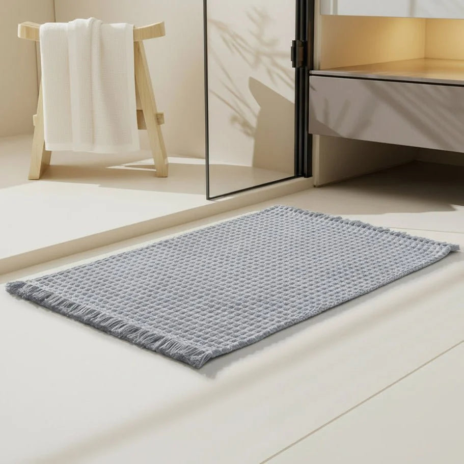 Bath Mat Thick Absorbent Microfiber Non-Slip Backing