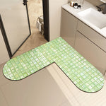 Bath Mat U-Shaped Memory Foam Non-Slip Backing