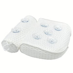 Bath Pillow Ergonomic Neck & Back Support Quick-Dry Mesh