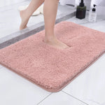 Bath Rug Fluffy Microfiber Absorbent Non-Slip Backing