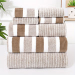 Bath Towel Set Microfiber Absorbent Quick-Drying 8-Piece Set