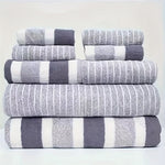 Bath Towel Set Microfiber Absorbent Quick-Drying 8-Piece Set
