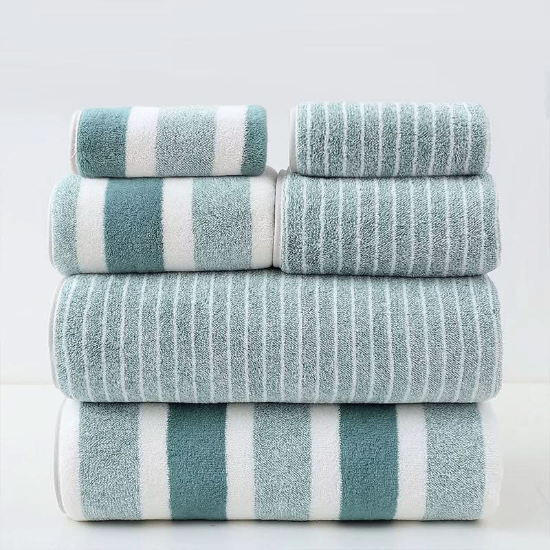 Bath Towel Set Microfiber Absorbent Quick-Drying 8-Piece Set