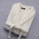 Bathrobe Coral Fleece Belt & Side Pockets