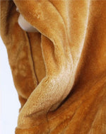 Bathrobe Flannel Hooded Belted Extra-Long