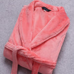 Bathrobe Soft Coral Fleece Belt & Side Pockets