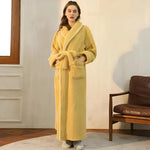 Bathrobe Soft Fleece Cozy Warmth For Home Relaxation