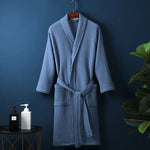 Bathrobe Waffle Texture Lightweight & Absorbent Unisex Fit