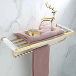 Bathroom Accessories Set Glossy Gold Finish Corrosion Resistant
