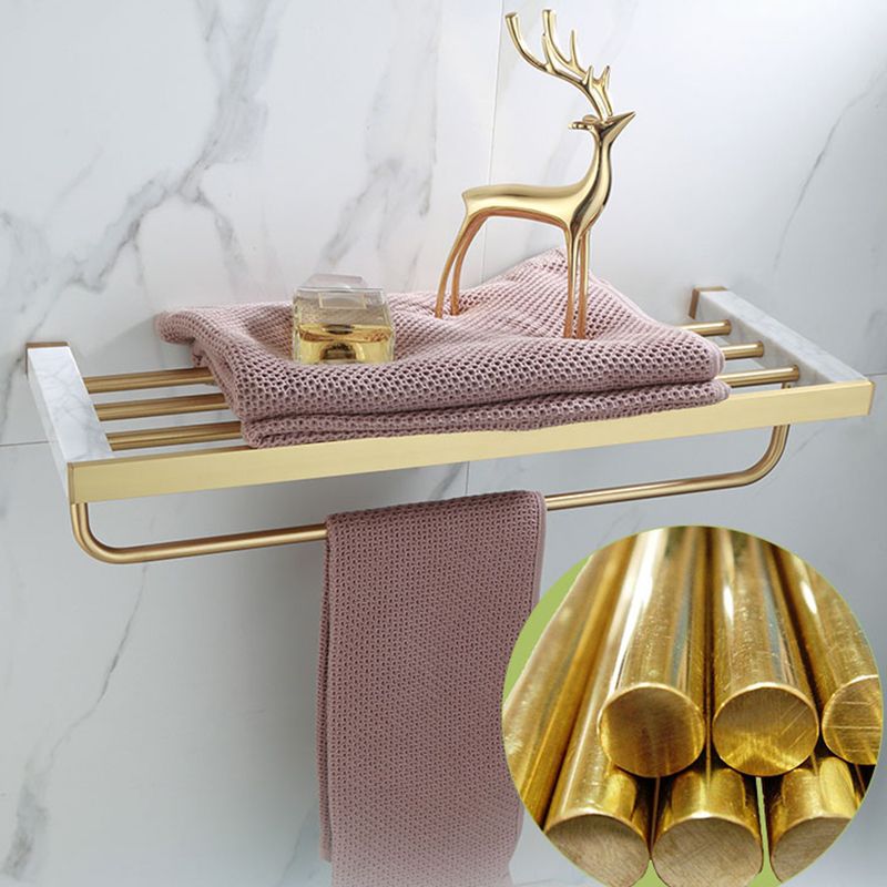 Bathroom Accessories Set Glossy Gold Finish Corrosion Resistant