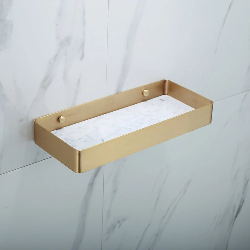 Bathroom Accessories Set Glossy Gold Finish Corrosion Resistant