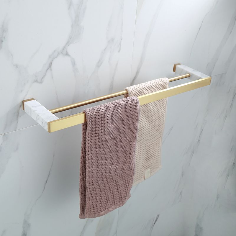 Bathroom Accessories Set Gold Marble Finish & Rust Resistant