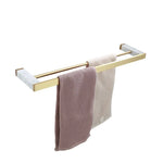 Bathroom Accessories Set Gold Marble Finish & Rust Resistant