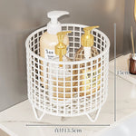 Bathroom Bottle Organizer Chrome Wire Raised Feet for Drainage