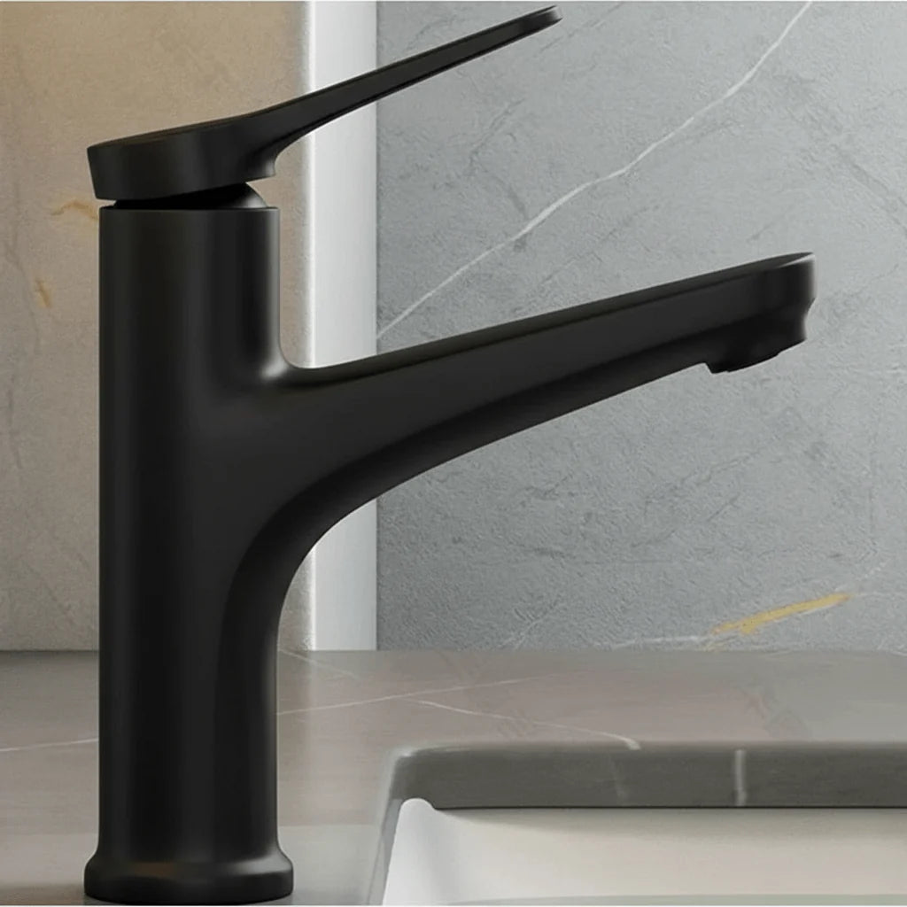 Bathroom Faucet Copper Pull-Out Hose Ergonomic Handle