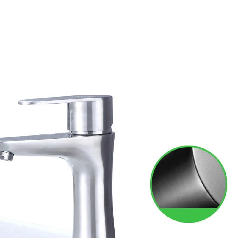 Bathroom Faucet Copper Single-Handle Low Arc