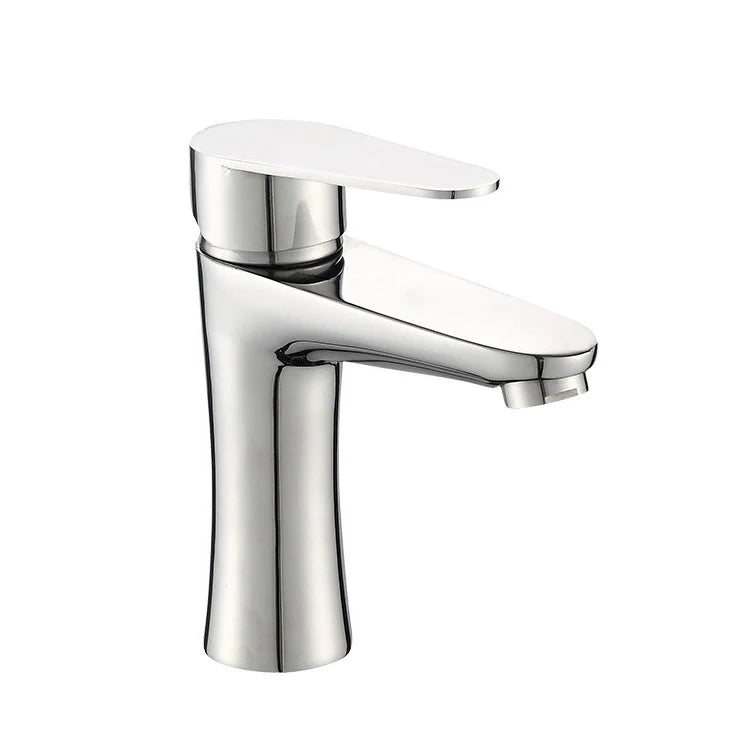 Bathroom Faucet Copper Single-Handle Low Arc