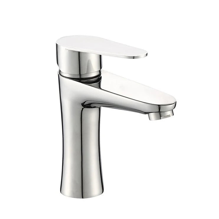 Bathroom Faucet Copper Single-Handle Low Arc