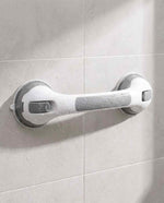 Bathroom Grab Bar Locking Suction Mount No-Drill 15.7-Inch
