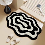 Bathroom Mat Plush Non-Slip Machine Washable