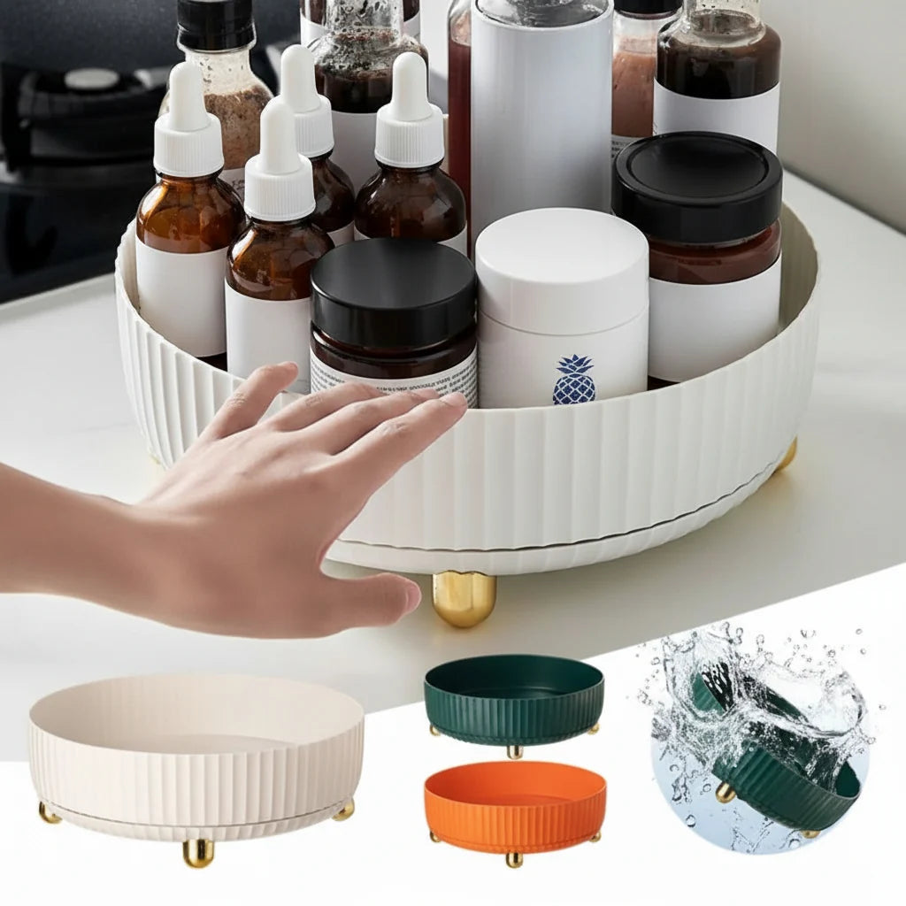 Bathroom Organizer 360° Rotating Space-Saving