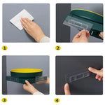 Bathroom Organizer Shelf 360° Rotating Adhesive Mount