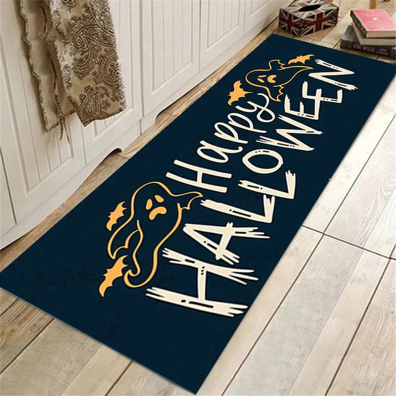 Bathroom Rug Halloween Design Non-Slip Absorbent Machine-Washable