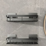 Bathroom Shelf Adhesive Drill-Free Stainless Steel & ABS Plastic