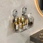 Bathroom Shelf No-Drill Suction Cup Repositionable
