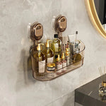 Bathroom Shelf No-Drill Suction Cup Repositionable