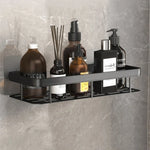 Bathroom Shelf Suction Mount Tool-Free Rust-Resistant Metal