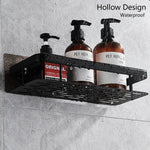 Bathroom Shelf Suction Mount Tool-Free Rust-Resistant Metal