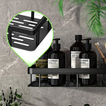 Bathroom Shelf Suction Mount Tool-Free Rust-Resistant Metal