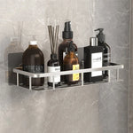 Bathroom Shelf Suction Mount Tool-Free Rust-Resistant Metal