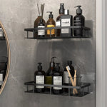 Bathroom Shelf Suction Mount Tool-Free Rust-Resistant Metal