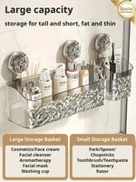 Bathroom Shelf Tool-Free Wall Mount With Drainage